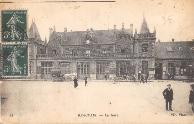 Cpa 60 Beauvais La Gare