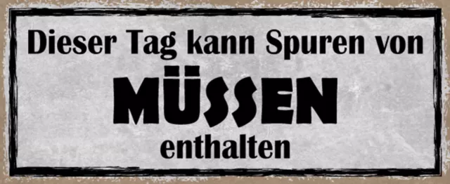 BLECHSCHILD 27X10 DIESER T Sn Mü E ...