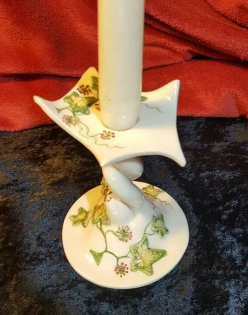 Craft Candlestick Ceramic by Angela Wallwork Twist Stem Design Lovely New