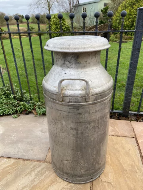 Milk Churn British 10 Gallon Aluminium Express Dairies London S/N 5779 2