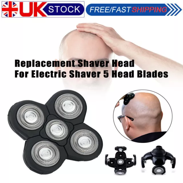 5 Head Blades Shaver Cutter Replacement For Electric Razor Shaving Bald Tool NEW