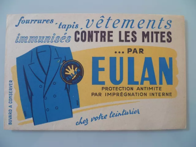 Buvard Publicitaire Ancien / Eulan Protection Anti Mite