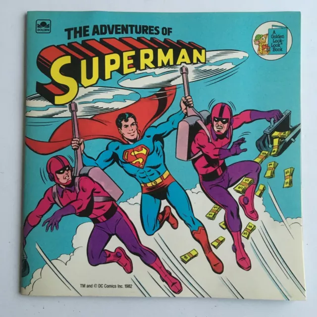 Vintage 1982 The Adventures of Superman A Golden Book