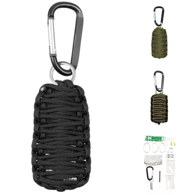 Survival Set Parachute Cord Überlebensset Notfall Outdoor Notfallset Camping Neu