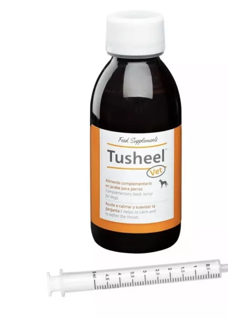 HEEL Tusheel Vet Jarabe para la Tos de Perros y Gatos, 150 ml