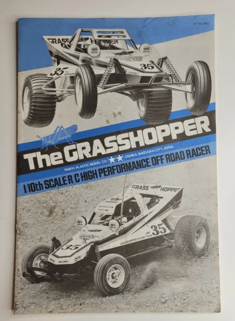 1/10 TAMIYA The GRASSHOPPER Instruction Booklet VINTAGE 1984 58043