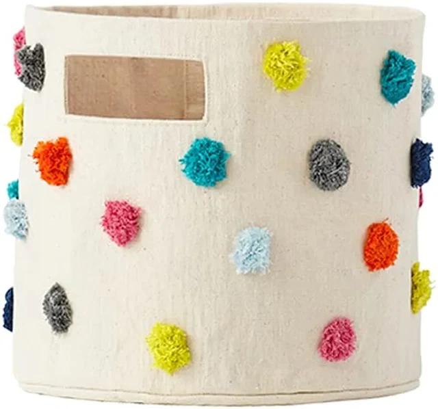 Pehr Pom Pom Basket Pint Multi Color