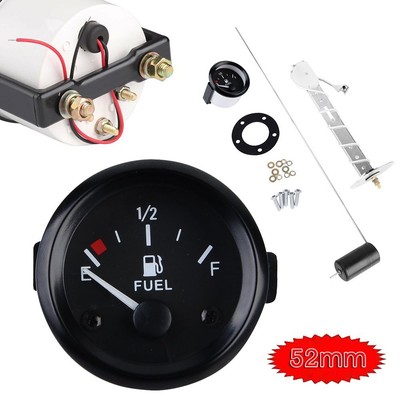 SELUXU 12V Jauge de Carburant mécanique analogique 52mm de jauge de Niveau de Carburant gaz 
