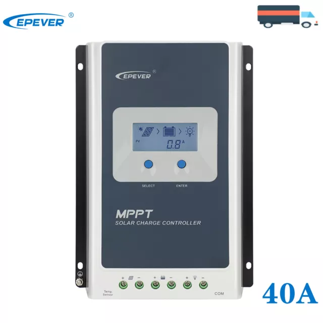 Epever 40A MPPT Solar Laderegler 12V/24V Tracer4210AN 100V PV Regler LCD Display