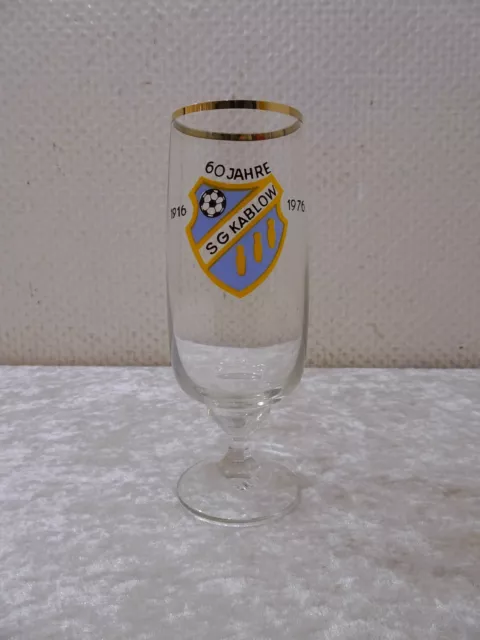 DDR Bierglas 60 Jahre SG Kablow - Vintage 1976