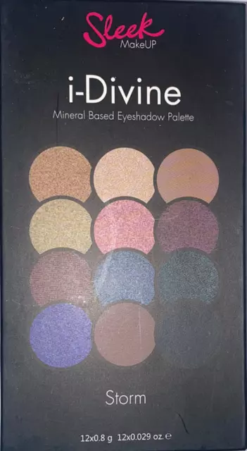 Sleek MakeUp i-DIVINE Mineral Based eyeshadow palette Lidschatten 578 Storm