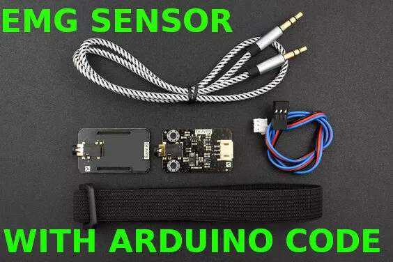 Analog EMG Sensor for arduino with Software Code human muscle & neural activity