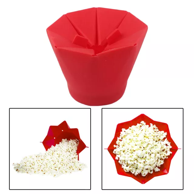 Silikon Mikrowelle Popcorn Maker Silikon Popcorn Schüssel Snack Eimer DIY