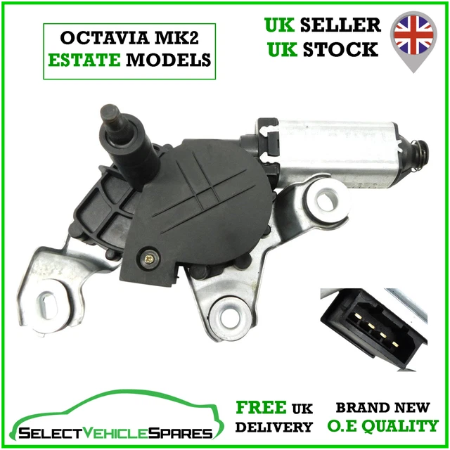 New Skoda Octavia 1Z Mk2 Estate Tailgate Boot Lid Rear Wiper Motor 2004-2012