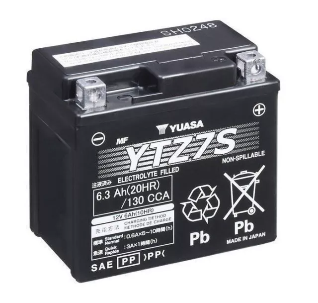 Batterie Yuasa pour Yamaha XVS 125 H Drag Star 2002 - YTZ7S-BS