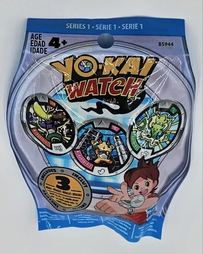 Yo-kai Watch Season 1 Watch, Bonus 2, 2pc Yo Motion Packs, New in Box,  sealed