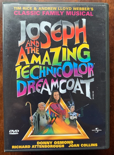 Joseph And The Amazing Technicolor Dreamcoat DVD 1999 Webber Rice Musical