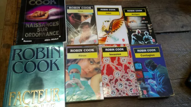 Packung 8 Bücher Robin Cook Invasion Schwindel Virus Contagion Fever Schlag