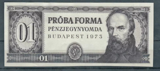 Probedruck Testbanknote Specimen Ungarn 1973