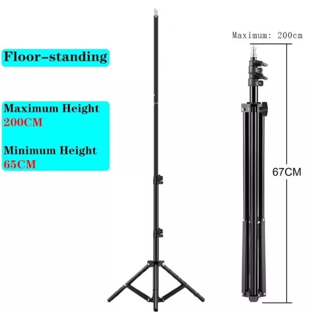 200cm Adjustable Photo Studio Light Stand Aluminum Tripod for Video Photos