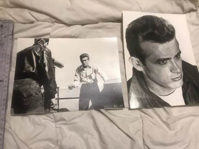 Lot De 2 Photos James Dean Tirage Annee 80