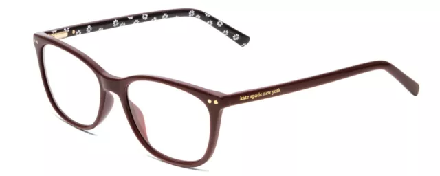 Kate Spade TINLEE Womens Cateye Reading Glasses Burgundy/Black White Floral 52mm