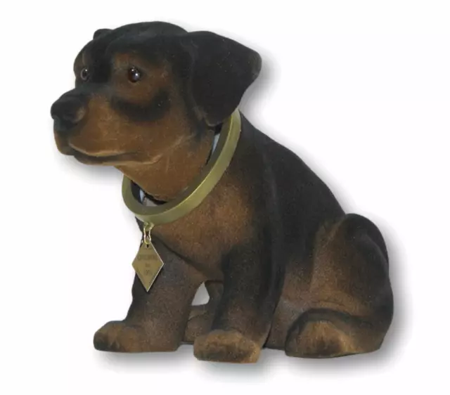 Stable Figurine Chien Rottweiler Dansante H 17cm Braun Grand Décorative