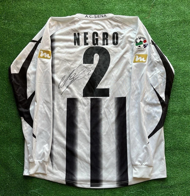 Maillot Siena Negro Match Porté Haut Jersey Camiseta COA 2005/2006