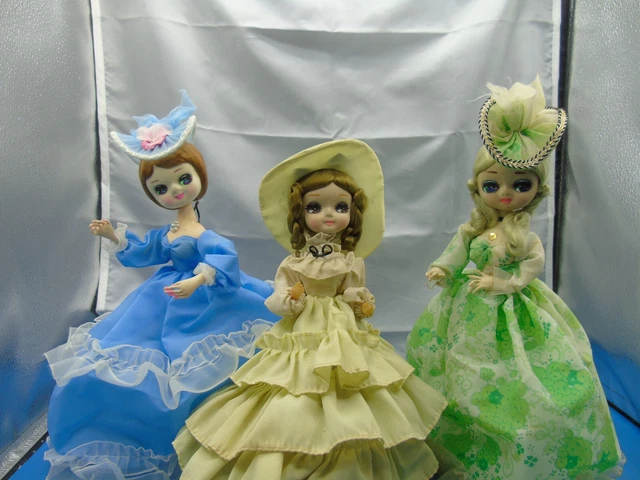 Vintage Bradley Big Eye Doll'S Lot of 3. Vintage Bradley Big Eye Doll'S Lot of 3.