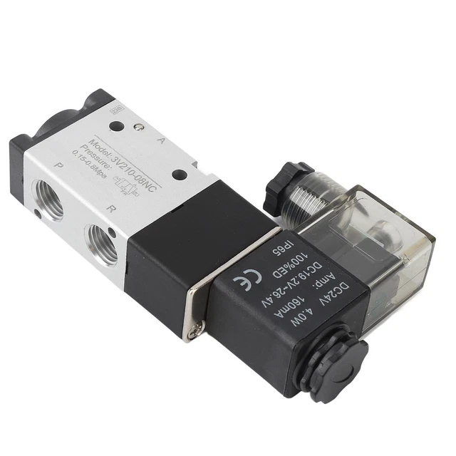SOLENOID VALVE DC24V Air Solenoid Valve Easy Assembly For Machine £12.