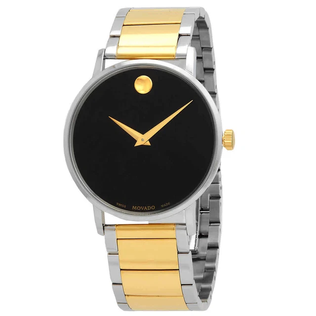 Orologio da uomo Movado Museum Classico Quadrante Nero al quarzo 0607217