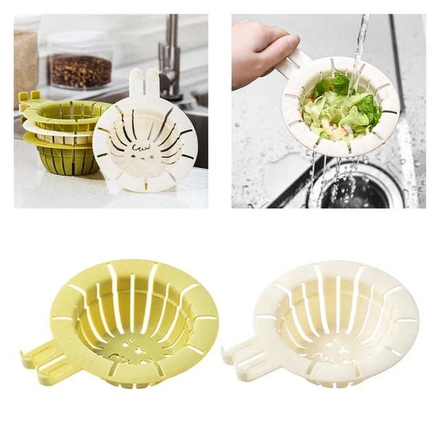 2 Filtres Évier Cuisine Inox Ø80mm + 1 Filtre Silicone - Anti-Bouchage Universal