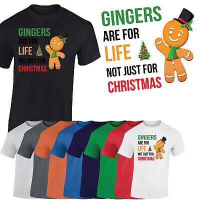 Ginger Christmas Mens T-Shirt Reindeer Novelty Funny Santa Xmas Funny Unisex Top