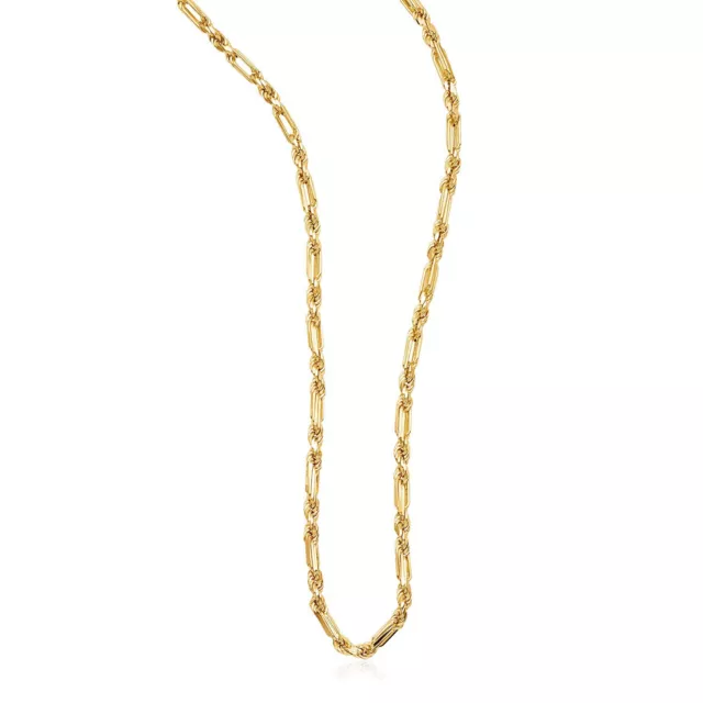 14k Yellow Gold Figaro Chain Necklace