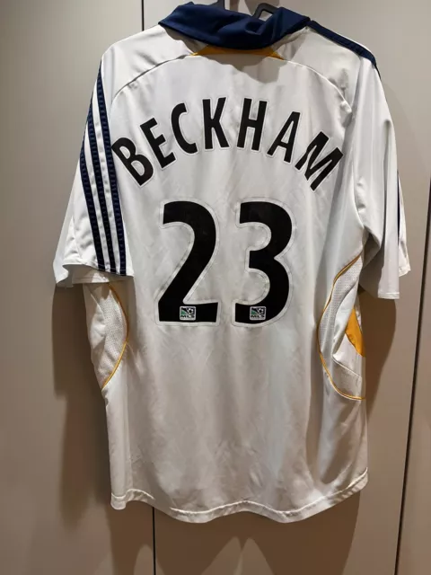 ORIGINAL AUTHENTIC LA Galaxy 2008 Home Football Shirt BECKHAM