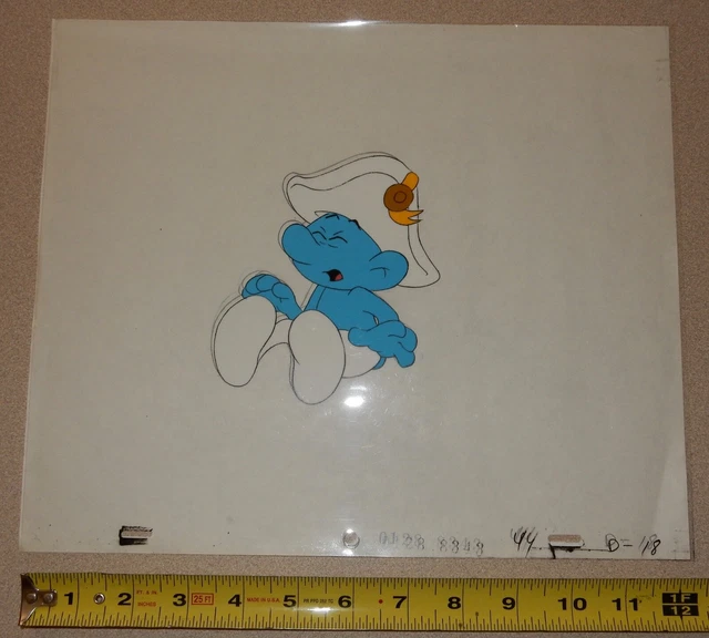 HANNA BARBERA ORIGINAL 1980s Vintage TV SMURFS Animation Art Production ...
