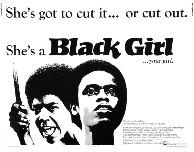 BLACK GIRL Movie Poster Blaxploitation Exploitation Grindhouse