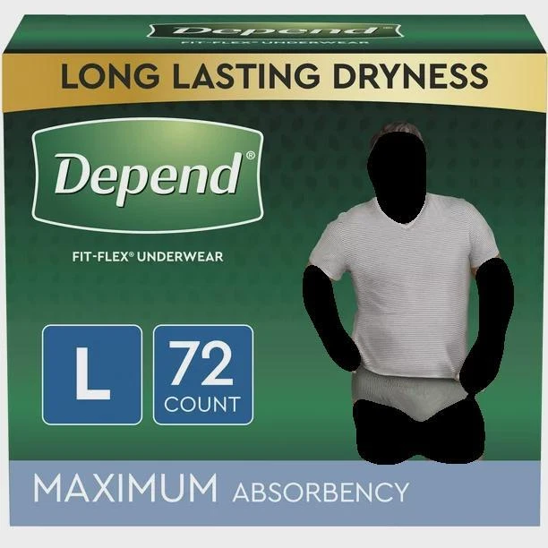 DEPEND FITFLEX INCONTINENCE Underwear for Men, Maximum Absorbency size