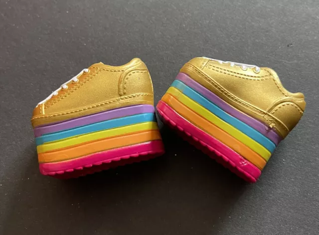 RAINBOW HIGH SUNNY Madison Series 1 Gold Platforms Shoes Sneakers ...