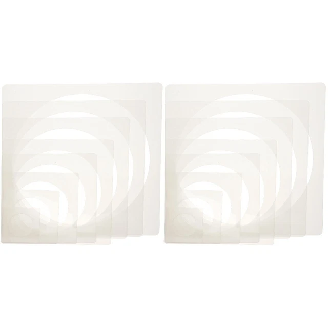 16 Pcs Geomettric Stencil Hollow Inkjet Template Circle Stencil Graffiti