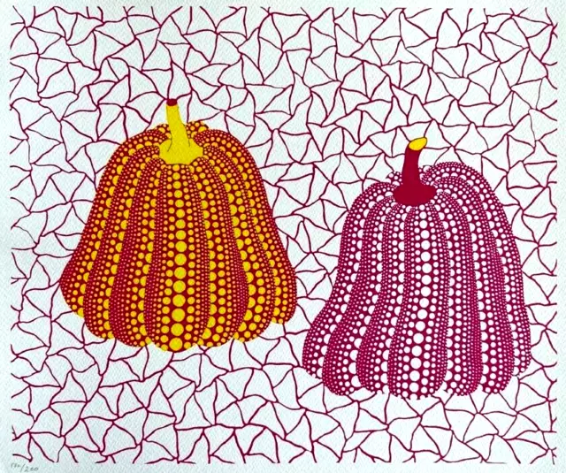 Yayoi Kusama, Litografía Mori Arte Museum 2011 (Haring Koons Kaws Warhol)