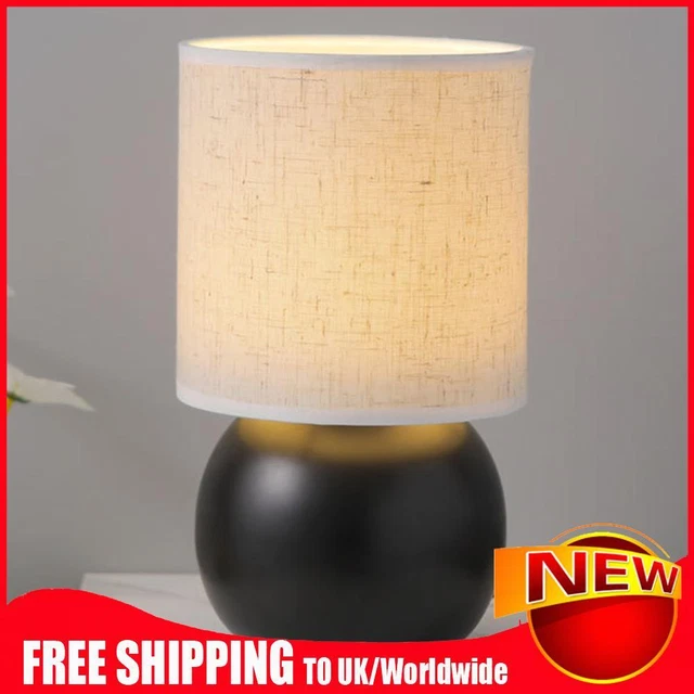 Ceramic Globe Vintage Table Lamp Desk Light for Home Decoration(USB Warm Light)