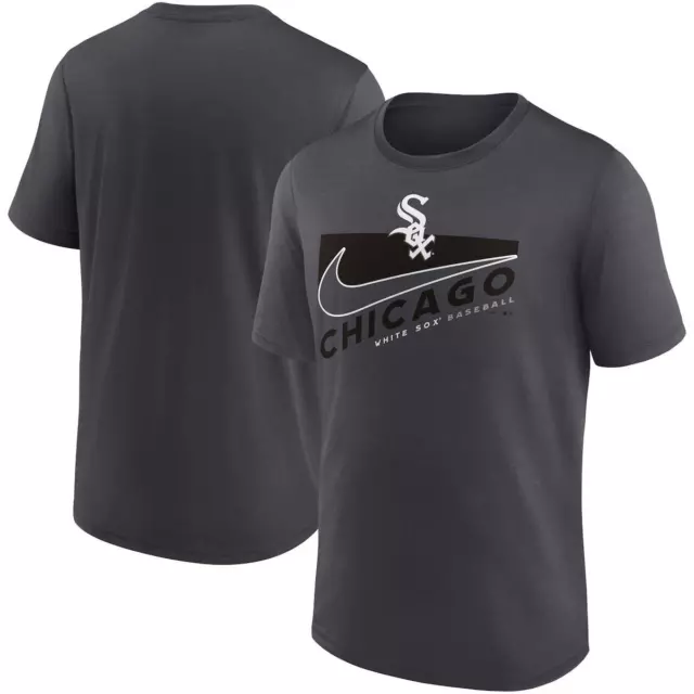 Chicago White Sox T-Shirt MLB Nike Grey Swoosh Town T-Shirt - New