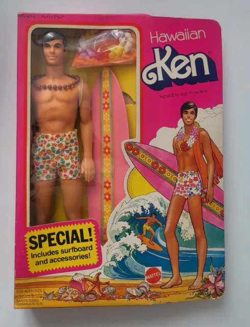 Barbie Hawaiian Ken Mattel Vintage Anni 70