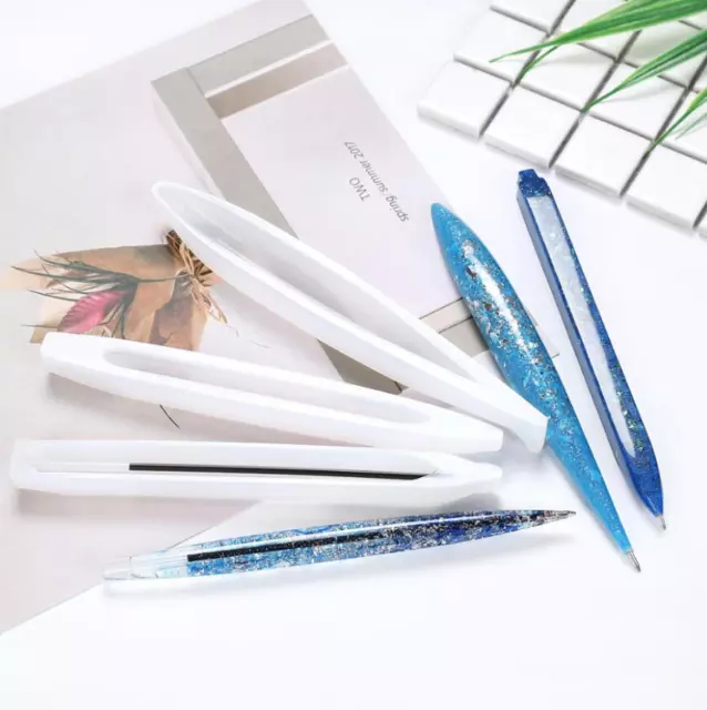 Silikonform für Epoxidharz Stift inkl. Minen Resin / Harz Gießform Set Formen