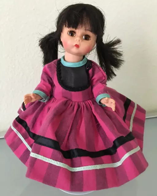 Vintage Madame Alexander Peru Doll 8”H Made In USA