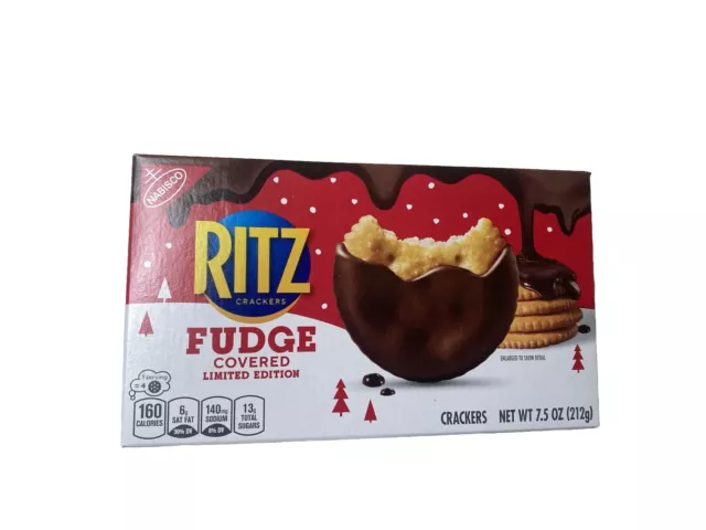 1 NEW Box NABISCO Ritz Chocolate Fudge Covered Crackers 7.5 Oz - LIMITED EDITION