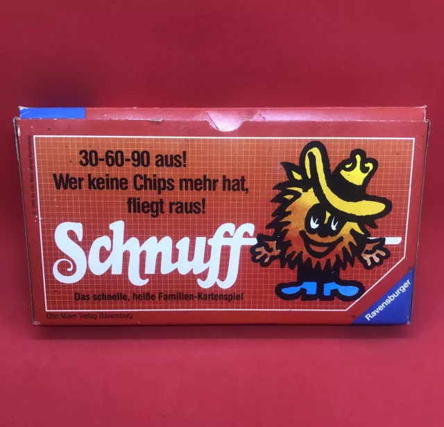 Ravensburger - Schnuff - Familien-Kartenspiel -  9 von 60 Chips fehlen -