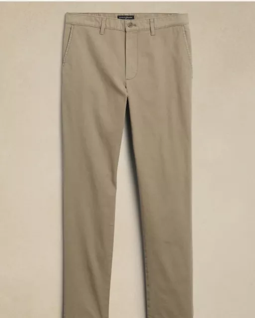 BANANA REPUBLIC MEN'S Fulton Skinny Chino Pants, Khaki, 32x34 EUC $12. ...