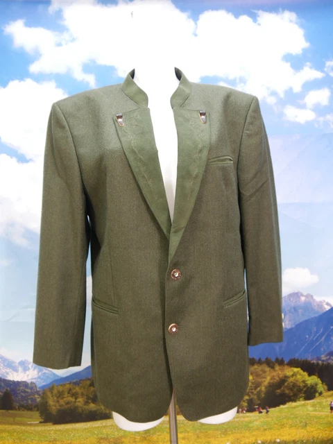 Traunsee Trachten Schurwolle mit Stickerei Janker Trachtenjacke Jacke Gr.52